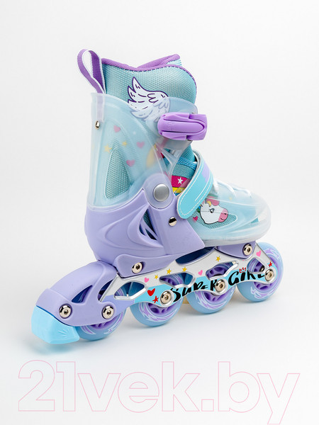 Изображение товара Роликовые коньки Amarobaby Rainbow / AMARO-35Rb-Mi-30  (мятный, р. 30-33)