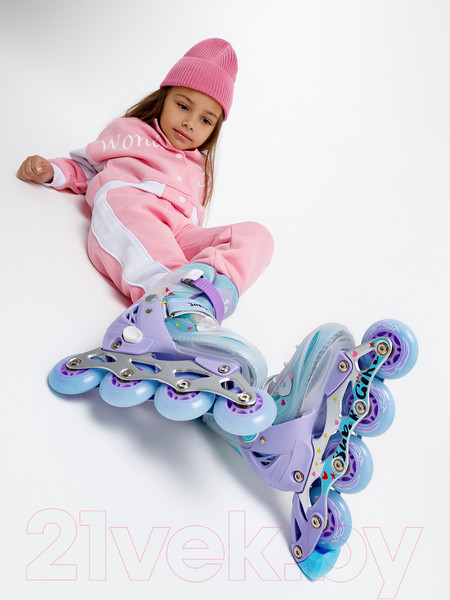 Изображение товара Роликовые коньки Amarobaby Rainbow / AMARO-35Rb-Mi-30  (мятный, р. 30-33)