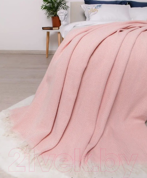 Изображение товара Плед Bambim Home 200х220 (пудра)