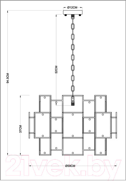 Изображение товара Люстра Arte Lamp Theemin A4068LM-12SG