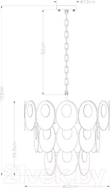 Изображение товара Люстра Arte Lamp Rosabella A4067LM-7CC