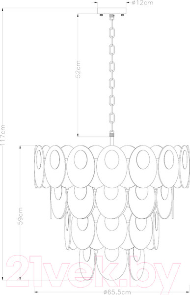 Изображение товара Люстра Arte Lamp Rosabella A4067LM-11CC