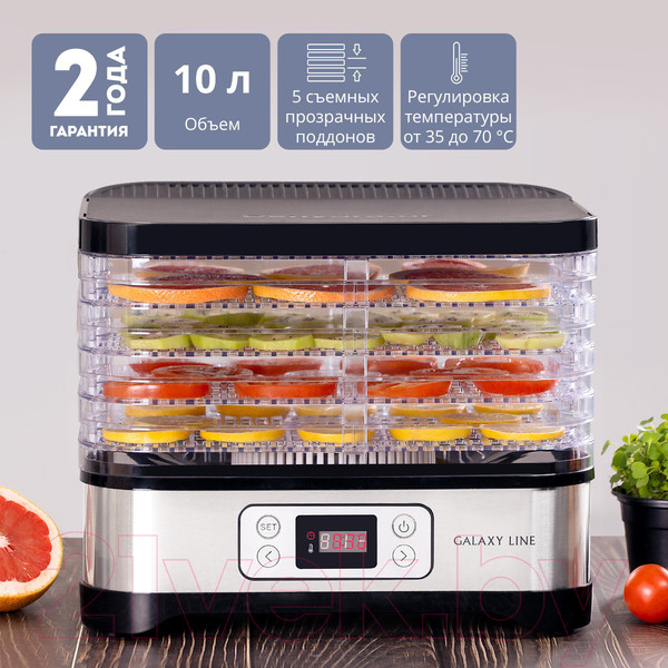 Изображение товара Сушилка для овощей и фруктов Galaxy Line GL 2640