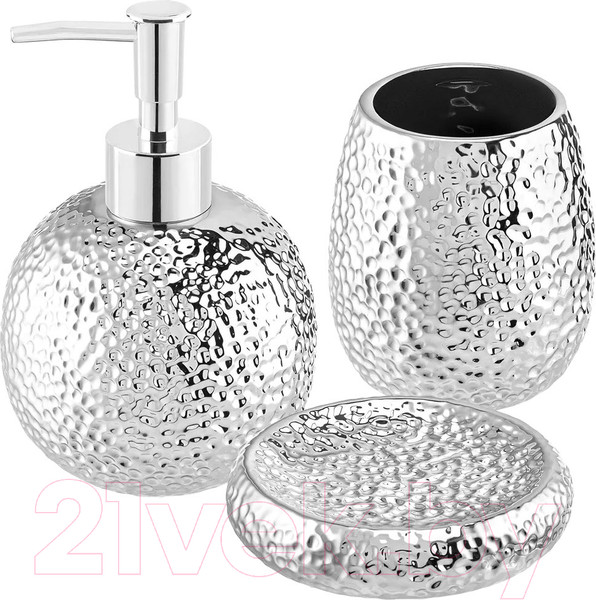 Изображение товара Набор аксессуаров для ванной Elan Gallery 240433 (серебристый)