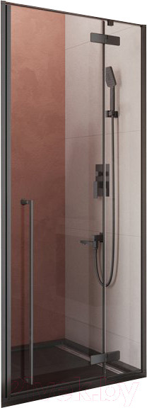 Изображение товара Душевая дверь Cezares Liner-B-12-90-C-NERO-R