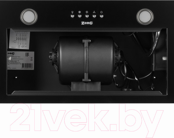 Изображение товара Вытяжка скрытая ZORG Basta 750 60 M (черный)