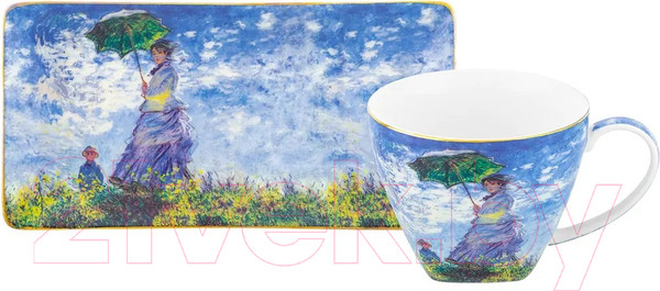 Изображение товара Чашка с блюдцем Elan Gallery Прогулка / 420621