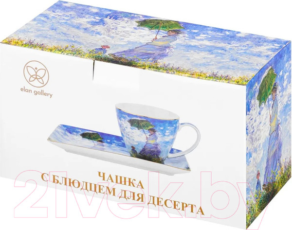 Изображение товара Чашка с блюдцем Elan Gallery Прогулка / 420621