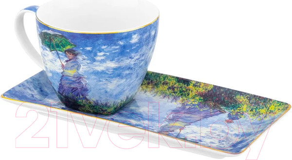 Изображение товара Чашка с блюдцем Elan Gallery Прогулка / 420621