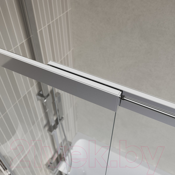 Изображение товара Стеклянная шторка для ванны BelBagno Luce-VF-11-90/145-C-Cr