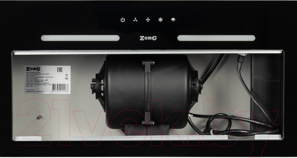 Изображение товара Вытяжка скрытая ZORG Platino 1030 60 S (черный)