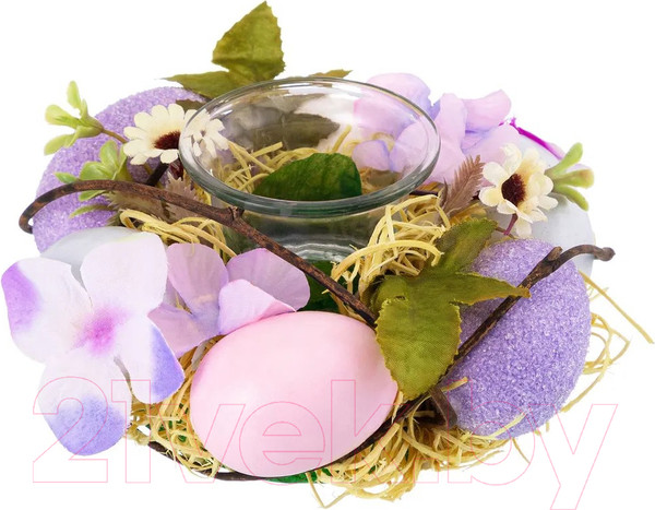 Изображение товара Подсвечник Elan Gallery Сиреневое очарование / 450136 