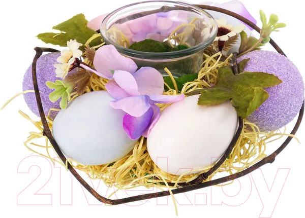 Изображение товара Подсвечник Elan Gallery Сиреневое очарование / 450136 