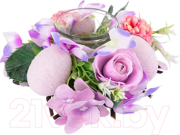 Изображение товара Подсвечник Elan Gallery Сиреневый шарм / 450139 