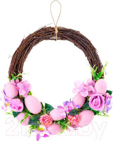 Изображение товара Декор настенный Elan Gallery Венок Сиреневый шарм / 450140