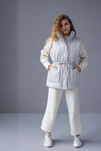 Изображение товара Жилет утепленный MT.Style Кулиска S-M (серый)