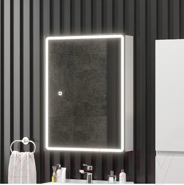 Изображение товара Шкаф с зеркалом для ванной Onika Орби 60 (206087)