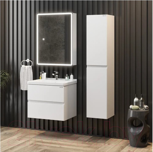 Изображение товара Шкаф с зеркалом для ванной Onika Орби 60 (206087)