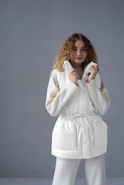 Изображение товара Жилет утепленный MT.Style Кулиска S-M (белый)