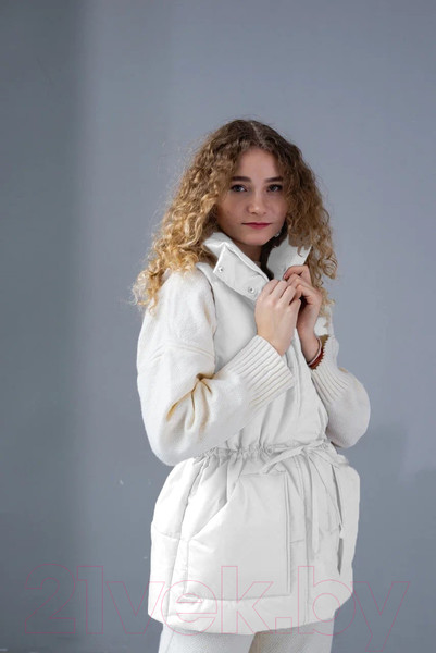 Изображение товара Жилет утепленный MT.Style Кулиска S-M (белый)