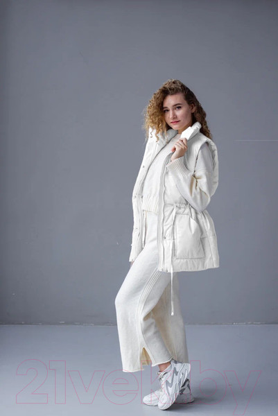 Изображение товара Жилет утепленный MT.Style Кулиска S-M (белый)
