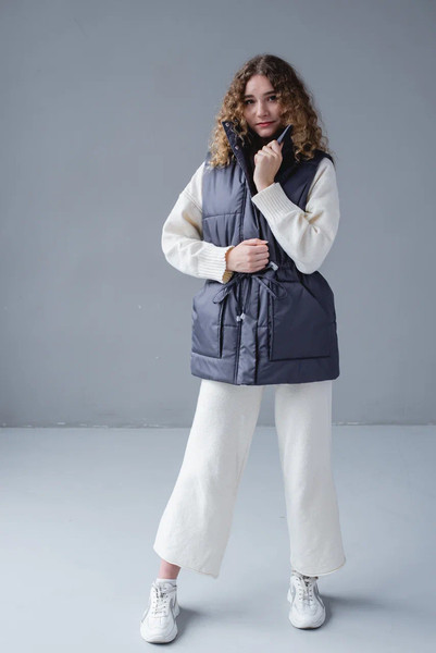 Изображение товара Жилет утепленный MT.Style Кулиска S-M  (графит)