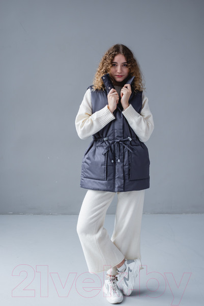Изображение товара Жилет утепленный MT.Style Кулиска S-M  (графит)