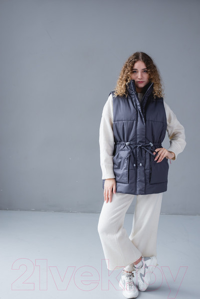 Изображение товара Жилет утепленный MT.Style Кулиска S-M  (графит)