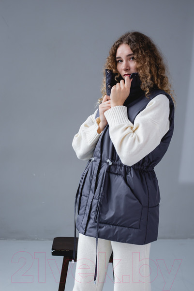 Изображение товара Жилет утепленный MT.Style Кулиска 6ХL  (графит)