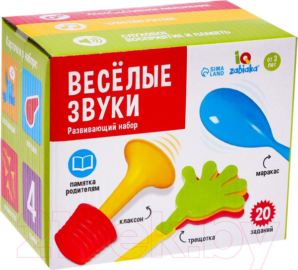Изображение товара Развивающий игровой набор Zabiaka IQ Веселые звуки / 7642469