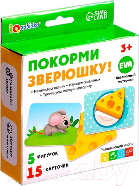 Изображение товара Развивающий игровой набор Zabiaka IQ Покорми зверюшку / 9759533
