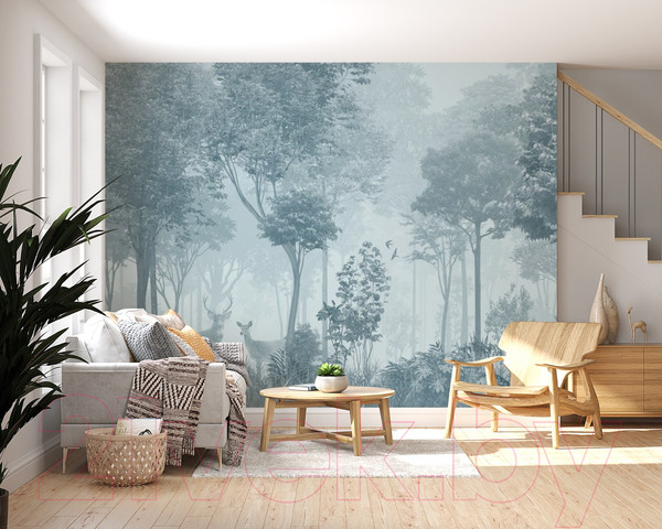 Изображение товара Фотообои листовые ФабрикаФресок Олени в Лесу / 944270 (400x270)