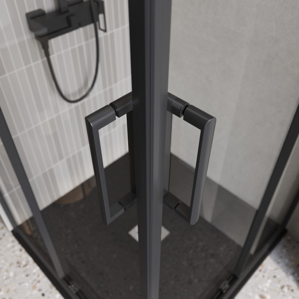 Изображение товара Душевой уголок BelBagno Luce-A-2-90-C-NERO