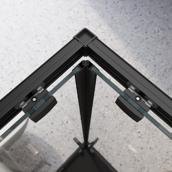 Изображение товара Душевой уголок BelBagno Luce-A-2-90-C-NERO