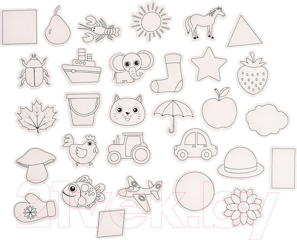 Изображение товара Развивающий игровой набор Zabiaka IQ Цветные палитры / 6250624