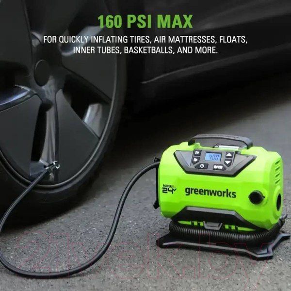 Изображение товара Воздушный компрессор Greenworks ACG301 без АКБ и ЗУ (3400807)