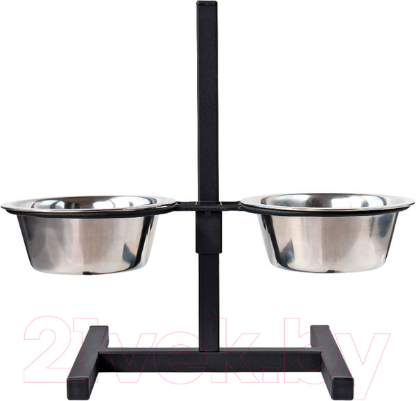 Изображение товара Подставка для мисок BZT Tefeeder tf800.01 (черный, с мисками 800мл)