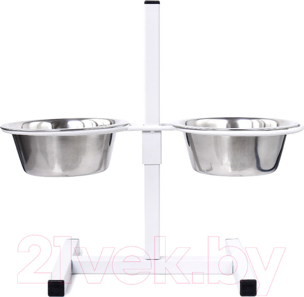 Изображение товара Подставка для мисок BZT Tefeeder tf800.02 (белый, с мисками 800мл)