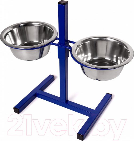 Изображение товара Подставка для мисок BZT Tefeeder tf800.03 (синий, с мисками 800мл)