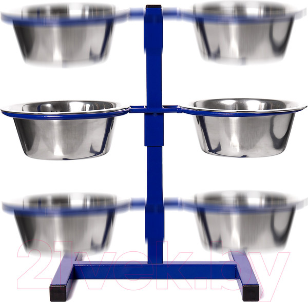 Изображение товара Подставка для мисок BZT Tefeeder tf800.03 (синий, с мисками 800мл)
