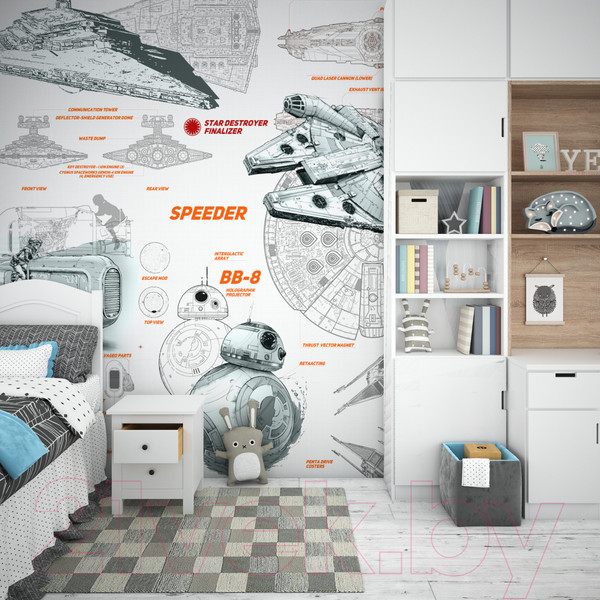 Изображение товара Фотообои листовые ФабрикаФресок Звёздные войны Star Wars Корабли / 962270 (200x270)