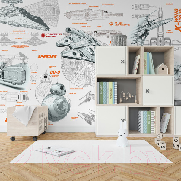 Изображение товара Фотообои листовые ФабрикаФресок Звездные войны Star Wars Корабли / 963270 (300x270)