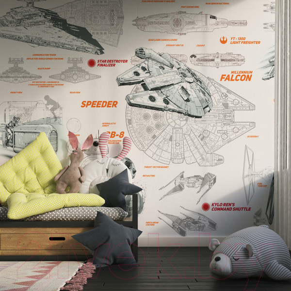 Изображение товара Фотообои листовые ФабрикаФресок Звездные войны Star Wars Корабли / 963270 (300x270)