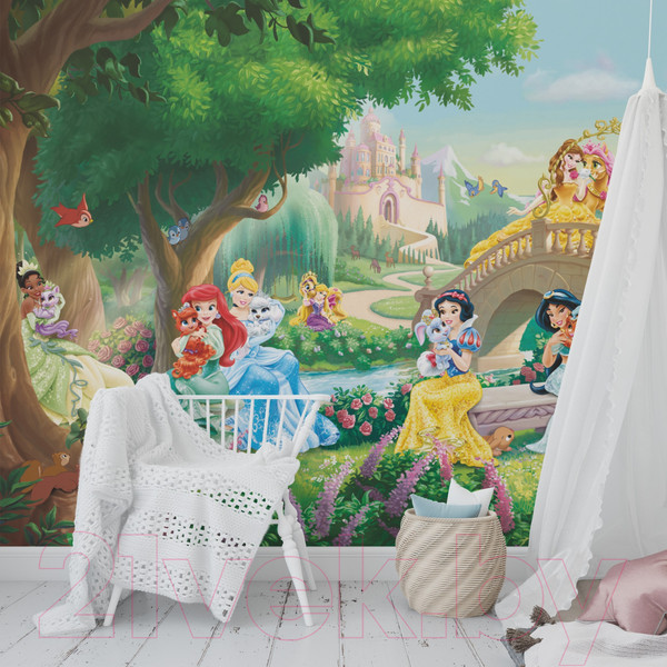 Изображение товара Фотообои листовые ФабрикаФресок Принцессы Детские Мульфильм / 983270 (300x270)