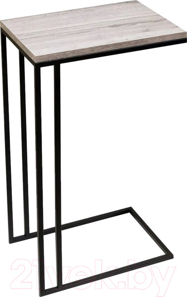 Изображение товара Приставной столик BZT Simmin Duo SDBL001 (черное двойное основание/светлая доска)