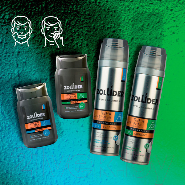 Изображение товара Бальзам после бритья Zollider Pro Comfort Охлаждающий (150мл)