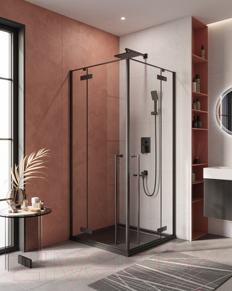 Изображение товара Душевой уголок Cezares Liner-A-2-90-C-NERO