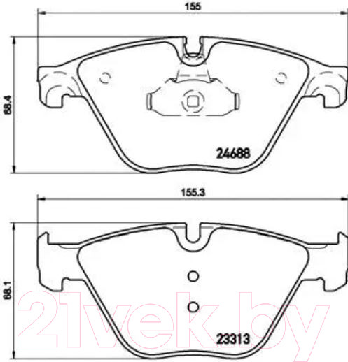 Изображение товара Тормозные колодки Brembo P06074