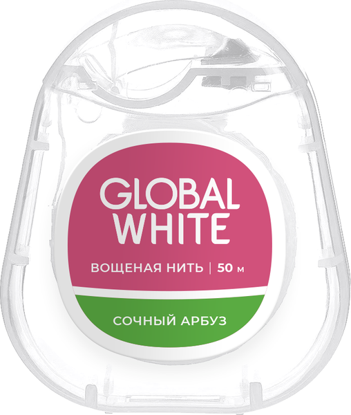 Изображение товара Зубная нить Global White Сочный арбуз с хлоргексидином