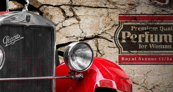 Изображение товара Фотообои листовые ФабрикаФресок Винтажный Автомобиль. Для Гаража / 1064270 (400x270)